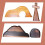 Easter Empty Tomb Cross Statue Wooden Nativity Set 4PCS 4
