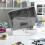 Sewing Machine Dust Cover Grey with Pockets 2