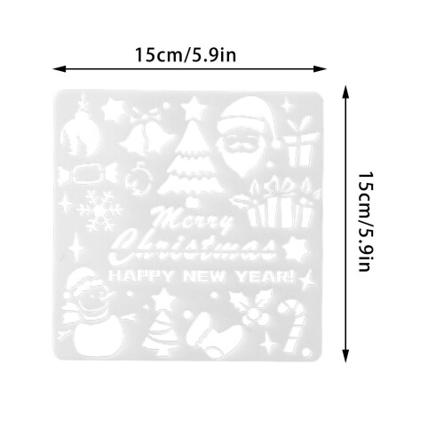 DIY Stencils Festive Theme 6x6 Inch Template 2