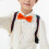Orange Polyester Pre-Tied Bow Tie for Boys 1 pc 3