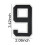 Bogg Bag Charm Number 9 PVC Accessory 6