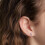 Sterling Silver Gold-Plated CZ Stud Earrings for Women 4