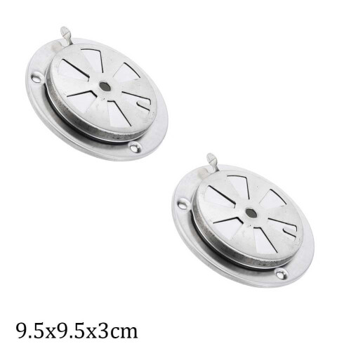 BBQ Grill Smoker Exhaust Vent Damper 2 Pieces