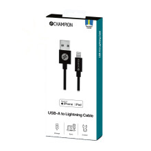 USB-A to Lightning Cable 2m Black