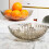 Clear Plastic Fruit Bowl Lightweight for Kitchen Dining 2