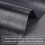 PU Leather Roll Black Solid Color 13x55 Inch 0.4mm Thick 2