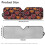 Foldable Heart Print Windshield Sun Shade for Jeep Wrangler 7