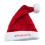 Santa Hat Embroidered Personalized Red Polyester Adult Size 2