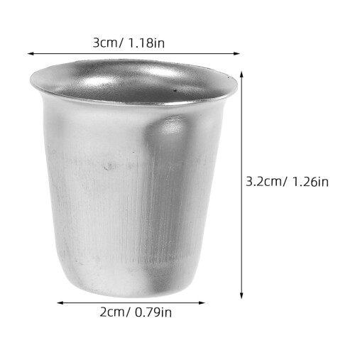 Stainless Steel Wine Glasses Set 4 Pcs 1