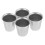 Stainless Steel Wine Glasses Set 4 Pcs 7