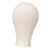Canvas Mannequin Head with Mounting Holes 21 inch 3