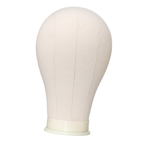 Canvas Mannequin Head with Mounting Holes 21 inch 2