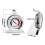 Refrigerator Thermometer Analog -30~30C 1 Pack 4