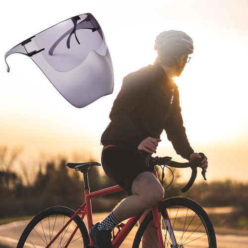 Cycling Face Screen Anti-fog Windproof Sunglasses 2