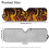 Cartoon Fire Windshield Sun Shade Mat for Rubicon Sahara TJ 5
