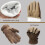 Leather Work Gloves Cotton-Lined Thorn-Proof Large 2