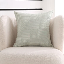 Throw Pillow Nordic Style Green Geometry Square 18 inches