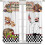 Funny Chef Curtains Rustic Wood Design Wine Red Thermal 2