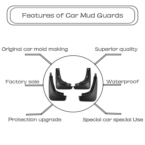 Honda Brio Satya Mud Guards 2018–2024 Front Rear 4-Piece 2