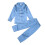 Girls Pajama Set Glitter Satin Solid Color 2-Piece Light 2