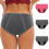 Mensunderkläder för kvinnor, enfärgade, plusstorlek, 3-pack 1