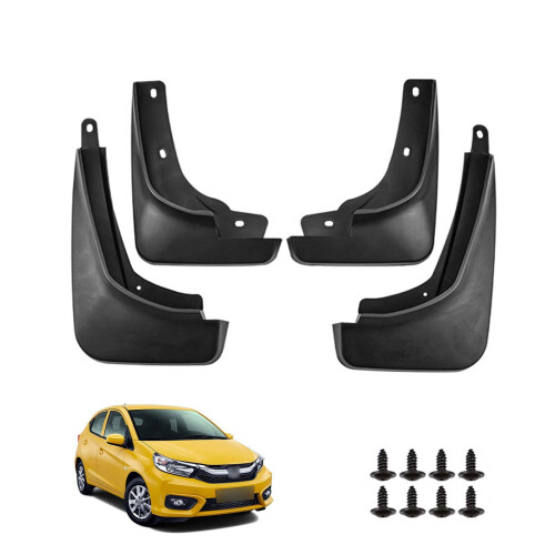 Honda Brio Satya Mud Guards 2018–2024 Front Rear 4-Piece