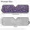 Purple leopard print windshield sun shade for Jeep Wrangler 7