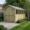6 x 19 Apex Shed Tanalised (Double Door, With Windows) 1