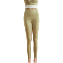 Women's Thermal Fleece-Lined Tights Green Thigh-High