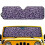 Purple leopard print windshield sun shade for Jeep Wrangler 1