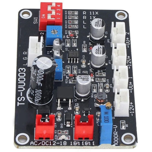 3X TS-VU003 VU Meter Driver Board Adjust VU Meter Driver Panel Backlight High-Frequency Low-Pass Panel Accessories 2
