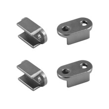 for WPL D12 B14 B24 B16 B36 RC Truck Car Upgrade Parts Leaf Springs Fixed Mounting Bracket,Titanium