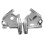 1Pair Motorcycle Chrome Front Fork Upper Frame Neck Covers for  V-Star XVS1100A XVS1100AW 1999-2011 7