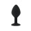 Toosh Black Silicone Butt Plug Medium 1