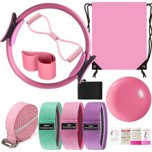 Pilates Essentials Kit for Women with Ring Ball Booty Bands