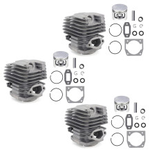 3 Zestaw śRednica 45Mm Cylinder i TłOk do PiłY łAńCuchowej Pasuje do 52 52Cc CzęśCi Zamienne do PiłY łAńCuchowej