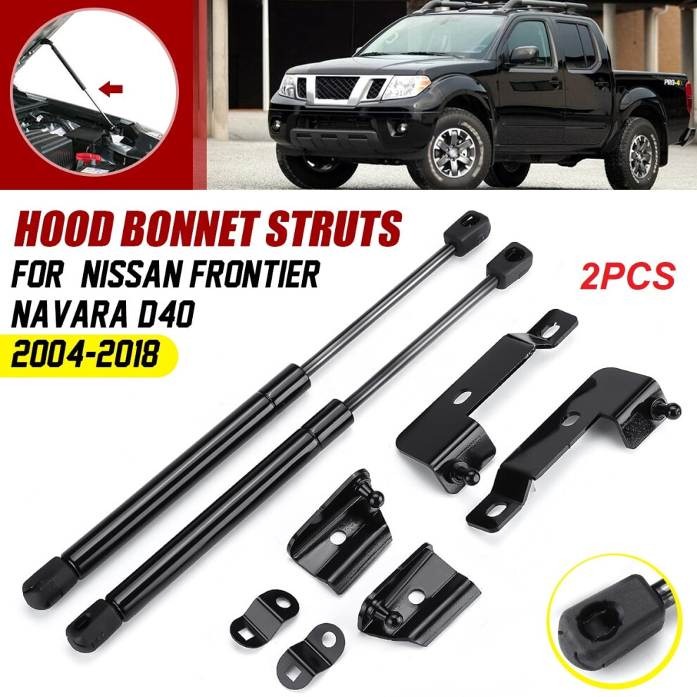 Front Hood Lift Struts For Nissan Frontier Navara D40 9043876548567