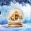 Yellow Crystal Acrylic Christmas Tree Initial Ornaments 26 1