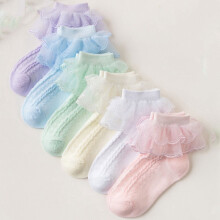 Cotton Lace Socks for Girls 6 Pairs