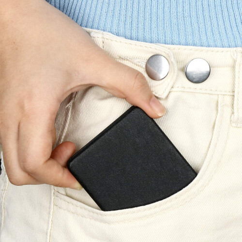 Folding Double-Sided Magnifying Vanity Mirror Black 1 Pack 1