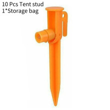 (10 Pcs)Outdoor Tent Stud Led Lights Orange Portable Lighting Lightweight Lamp Tool