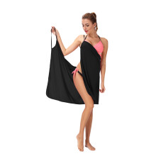 Women's Beach Cover Up Dress Spaghetti Strap Backless Wrap