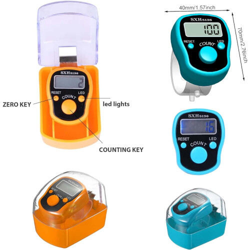 LED Digital Tally Counter 5-Digit with Carry Ring and Hard 2