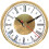 Clock Insert Round Elegant with Roman/Arabic Numerals Gold 1