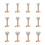 Labret Lip Studs Push-In 12-Piece Set 16G 1