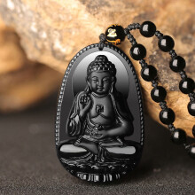 Buddha Pendant Necklace Ethnic Religious Amulet