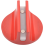Jack Pad Aluminum Magnetic Red 0.39 inch 1