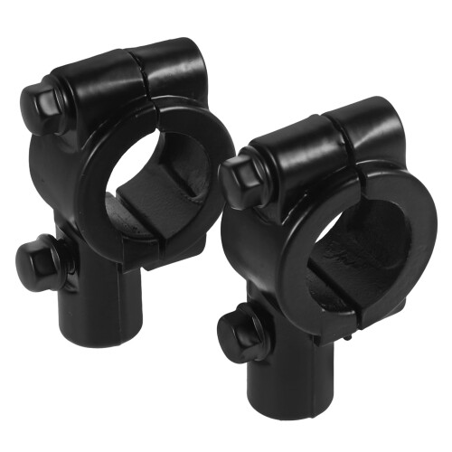 Motorcycle Handlebar Mirror Mount Clamp 10mm Thread Black 1