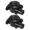 Motorcycle Handlebar Mirror Mount Clamp 10mm Thread Black 3
