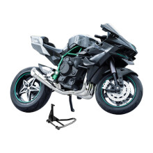 Motorcycle Model Toy 1:10 Scale Gray Collectible